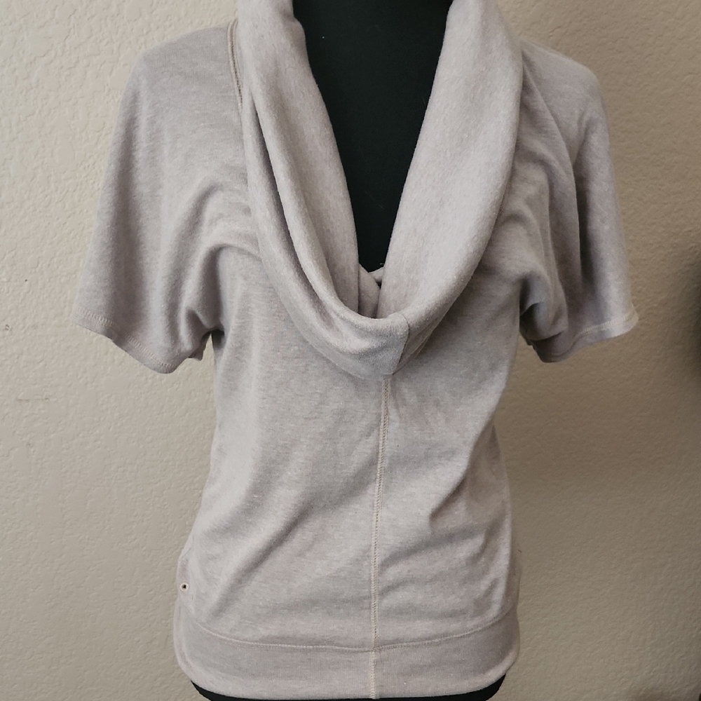 Converse Tan Cowl Neck Tee